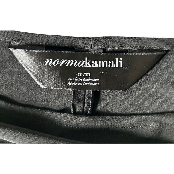 Norma Kamali Women’s‎ Size Medium Black Knee Length Stretchy Front Tie Dress - Picture 6 of 8